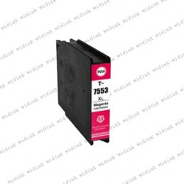 Cartouche compatible Epson T7563/T7553 (C13T756340/C13T755340) - Magenta - 4 000 pages
