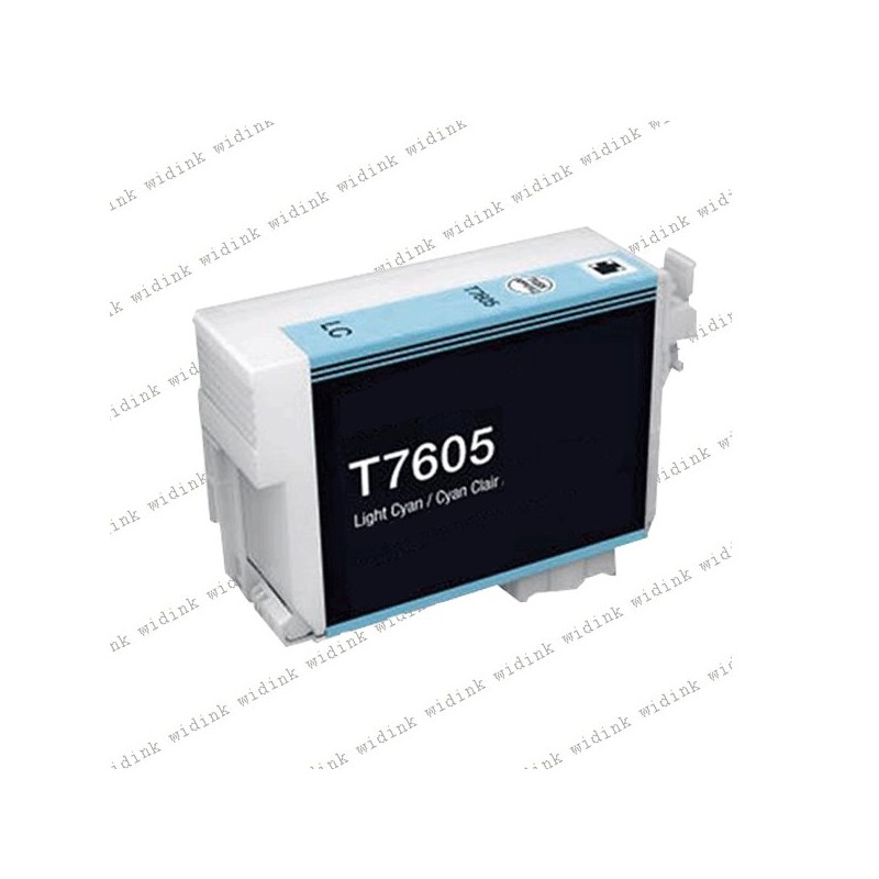 Cartouche compatible Epson T7605 (C13T76054010) - Light Cyan - 25,90ml