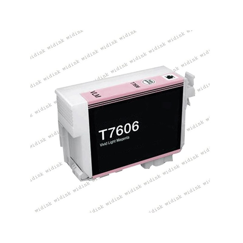 Cartouche compatible Epson T7606 (C13T76064010) - Light Magenta - 25,90ml