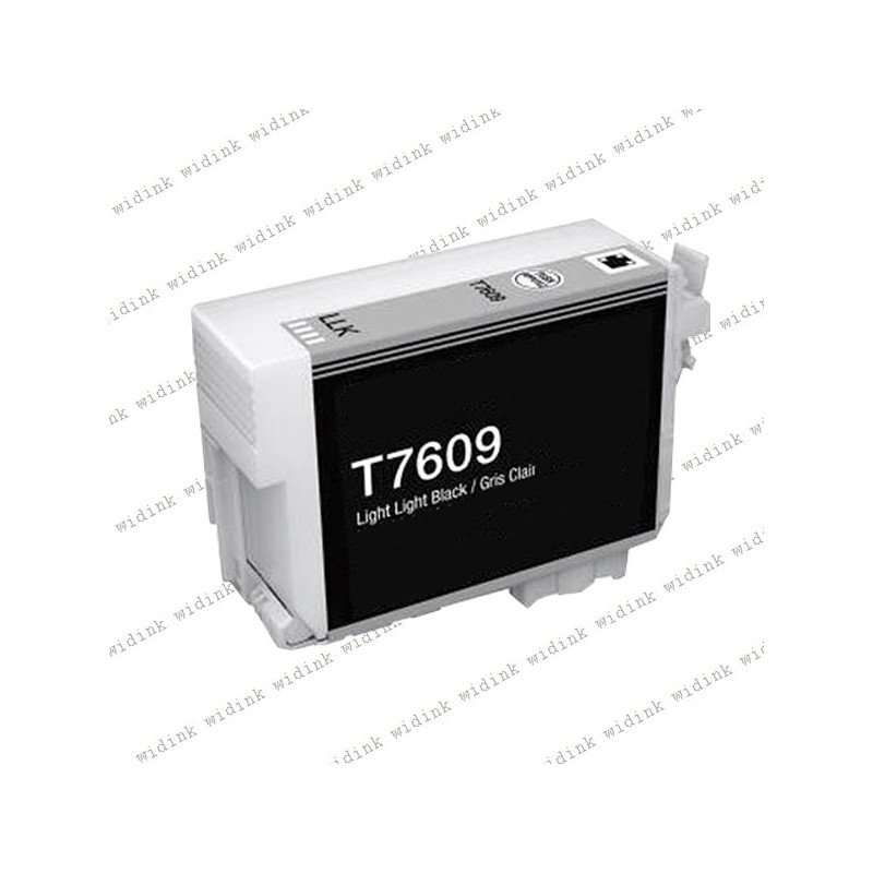 Cartouche compatible Epson T7609 (C13T76094010) - Light Light Noire - 25,90ml