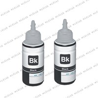 Lot de 2 Encres compatibles pigmenté Epson 111 (C13T03M140) - Noire 120ml