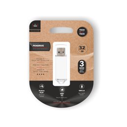 TechOneTech Mémoire de base USB 2.0 32 Go (clé USB) - Blanc
