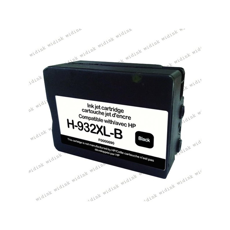 Cartouche compatible HP 932XL (CN053AE/CN057AE) - Noire - 40ml