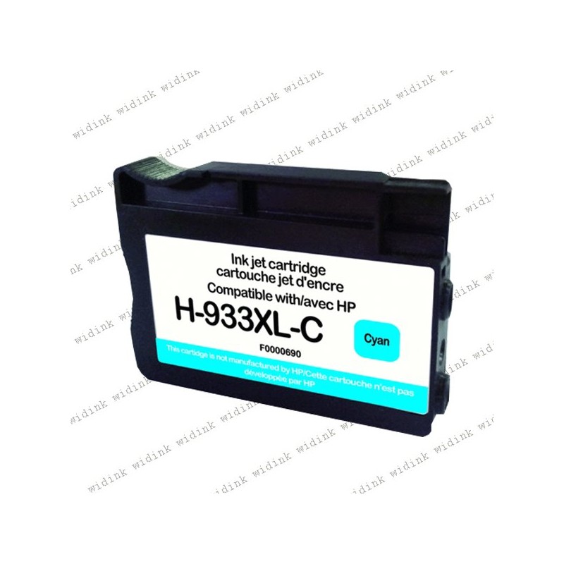 Cartouche compatible HP 933XL (CN054AE) - Cyan- 14ml