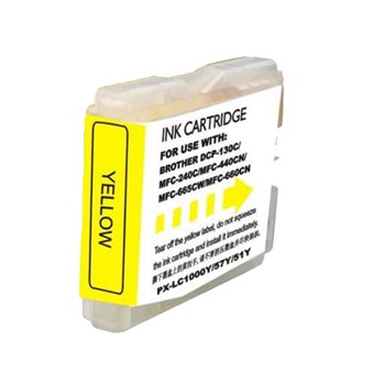 Cartouche compatible Brother LC1000/LC970 XL Jaune