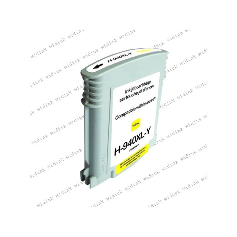 Cartouche compatible HP 940XL (C4909AE) - Jaune - 29ml