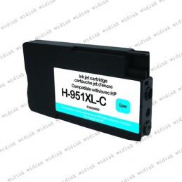 Cartouche compatible HP 951XL (CN046AE/CN050AE) - Cyan - 26ml