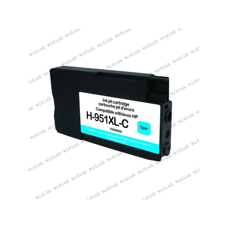 Cartouche compatible HP 951XL (CN046AE/CN050AE) - Cyan - 26ml
