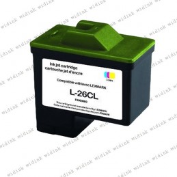Cartouche compatible Lexmark 26/27 (10N0026E/10NX227E) - Couleur- 12ml