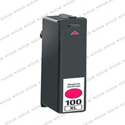 Cartouche compatible Lexmark 100XL (14N1070E/14N1094E/14N0901E/14N0921E) - Magenta -12,50ml