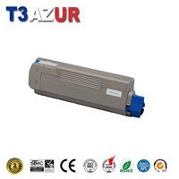 Toner compatible OKI C822 (44844615) - Cyan - 7 300 pages