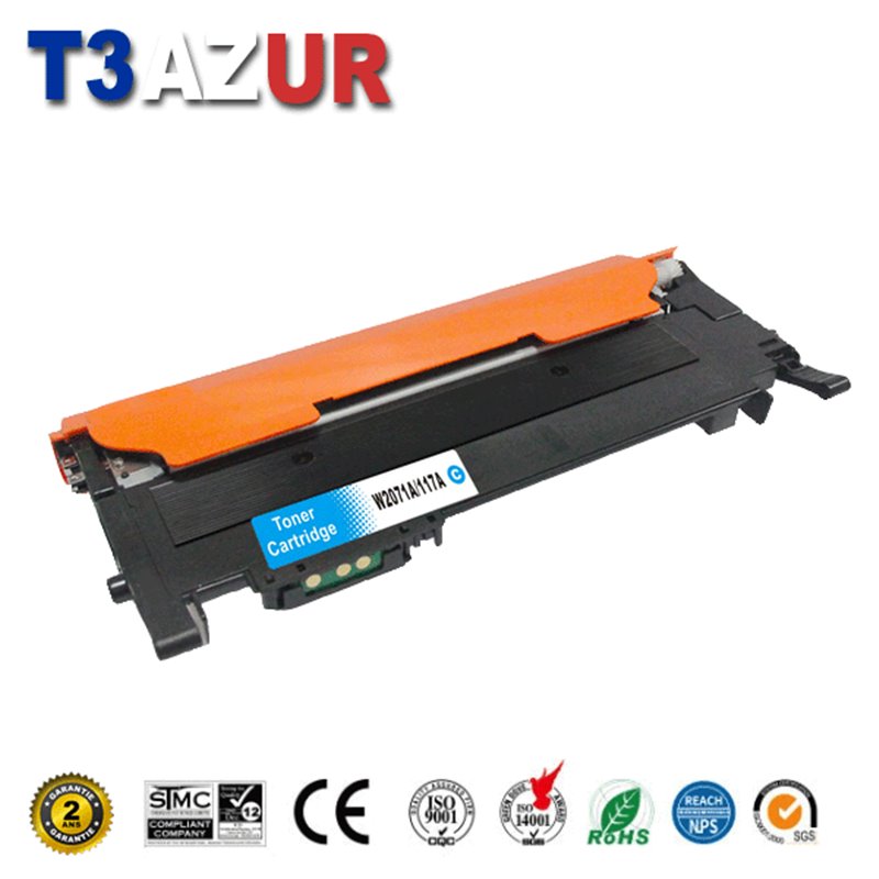 Toner compatible HP W2071A (117A) Cyan - 700 pages