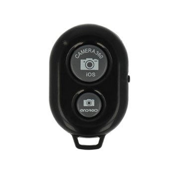 Techsuit - Télécommande Bluetooth (RMC-01) - pour Selfie, Caméra iOS 360°, Android, Pile CR2032 - Noir