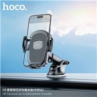 Hoco - Support voiture (H9) - Bras de serrage solide, pour tableau de bord - Noir
