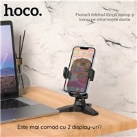 Hoco - Support de Bureau Zero Sense (PH46) - pour Téléphone avec 4.5 - 7.0" - Noir